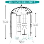 Metal Birdcage Gazebo for Backyard and Weddings