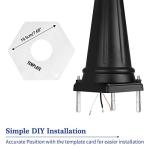 Classic Black 3-Head Outdoor Lamp Post Light