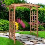 Cedar 6-Foot Pagoda Arbor Garden Trellis