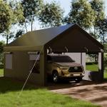 Shintenchi 12x20 FT Heavy-Duty Portable Carport