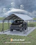 Garveelife Vertical Metal Carport for All Seasons