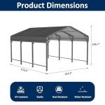 Heavy Duty Metal Carport for Cars and Boats