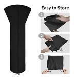 Waterproof Patio Heater Cover with Zipper and Bag