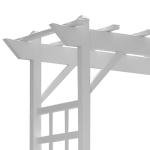 DuraTrel White Providence Arbor for Your Garden