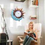 MUMTOP Waterproof Outdoor Clock with Thermometer 35.6cm