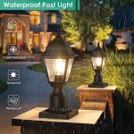 FOLKSMATE Waterproof Dusk to Dawn Post Lights
