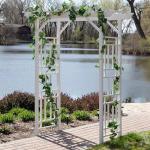 Dura-Trel Wellington White Vinyl Arbor