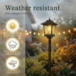 Solar Post Lights 2-Pack for Outdoor Use