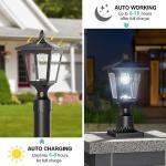 Bright Solar Post Lights for Outdoor Decor