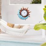 MUMTOP Waterproof Outdoor Clock with Thermometer 35.6cm