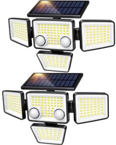 Solar Outdoor Lights - 3000 lm, Motion Sensor