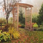 Cedar 6-Foot Pagoda Arbor Garden Trellis