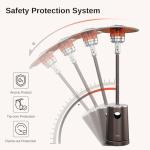 EAST OAK 50,000 BTU Patio Heater with Wheels