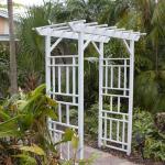 Dura-Trel Wellington White Vinyl Arbor