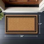 Natural Coconut Fiber Welcome Mat for Outdoors