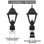 Waterproof Cast Aluminum Outdoor Lamp Post Light
