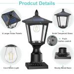Bright Solar Post Lights for Outdoor Decor