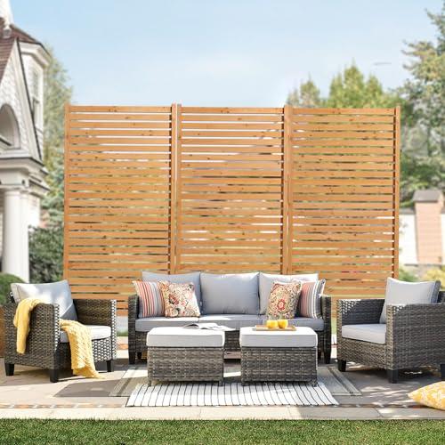 VEVOR Wooden Privacy Screen for Outdoor Spaces