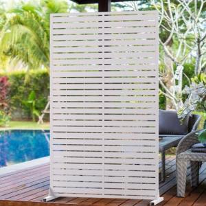 6FT Metal Outdoor Privacy Screen - Durable Garden Divider