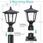 Bright Solar Post Lights for Outdoor Decor