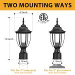 Lamomo Waterproof Outdoor Lamp Post Lights