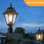 Waterproof Cast Aluminum Outdoor Lamp Post Light