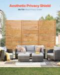 VEVOR Wooden Privacy Screen for Outdoor Spaces