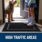 OLANLY Waterproof Rubber Doormat for All Seasons