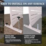 6FT Metal Outdoor Privacy Screen - Durable Garden Divider