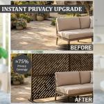 Metal Outdoor Privacy Screen with Stand - 183cm H