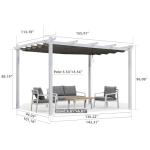 Purple Leaf 10'x13' Heavy-Duty Outdoor Pergola