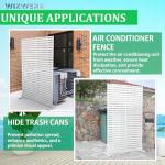 6FT Metal Outdoor Privacy Screen - Durable Garden Divider