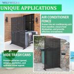 Outdoor Metal Privacy Screen – 1.8m Garden Panel