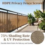 Privacy Screen for Balcony and Patio 3' x 10