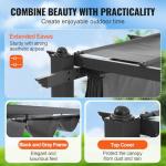 VEVOR 10'x10' Retractable Pergola with Canopy