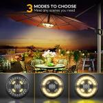 Rechargeable Patio Umbrella Lights with 28 LEDs