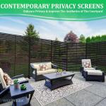 Outdoor Metal Privacy Screen – 1.8m Garden Panel