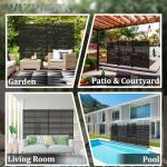 Outdoor Metal Privacy Screen – 1.8m Garden Panel