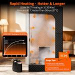 Portable Home Sauna with 1500W Steamer and Chair