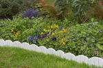 No-Dig Decorative White Garden Edging, 15ft