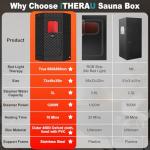 Portable Infrared Sauna Box with Red Light Therapy