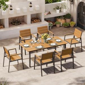Oasbira 7-Piece Aluminum Outdoor Dining Set