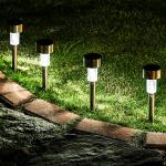 GIGALUMI 16-Pack Waterproof Solar Garden Lights