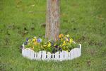 No-Dig Decorative White Garden Edging, 15ft