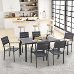7-Piece Aluminum Outdoor Dining Set for 6