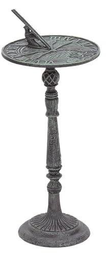 Whimsical Dragonfly Sundial Garden Decor Statue