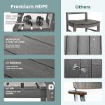 Pamapic 5-Piece Outdoor Dining Set with Umbrella Hole