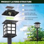 GIGALUMI 12 Pack LED Solar Outdoor Lights