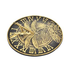 Sungmor Dragonfly Cast Iron Sundial for Outdoors