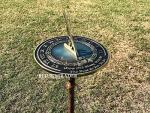 Brass Sundial - Grow Old with Me 10" Decor